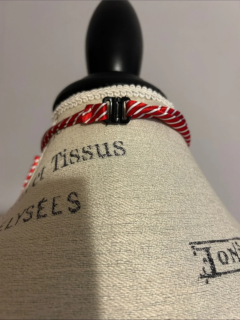 NWOT Women’s Red and White Striped Bow Neck Tie